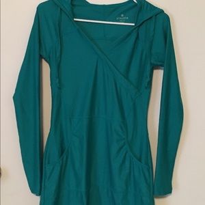 Athleta Hoodie Tunic Top